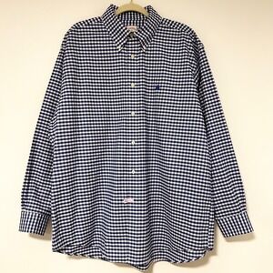 Brooks Brothers Madison Fit Gingham Button Down Shirt Mens XL Non Iron Stretch